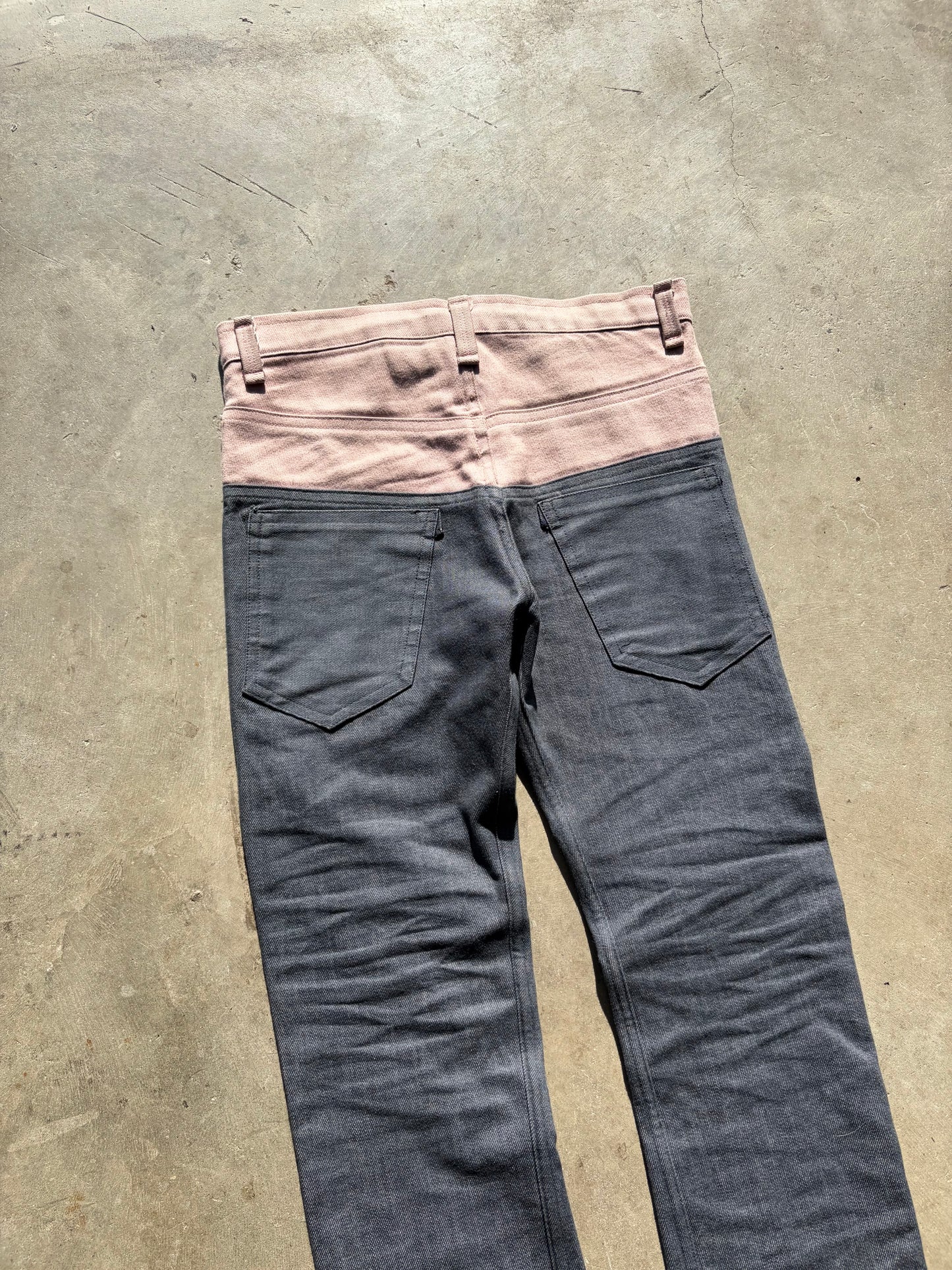 Spilt Roze Denim