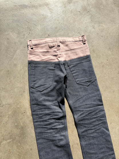 Spilt Roze Denim