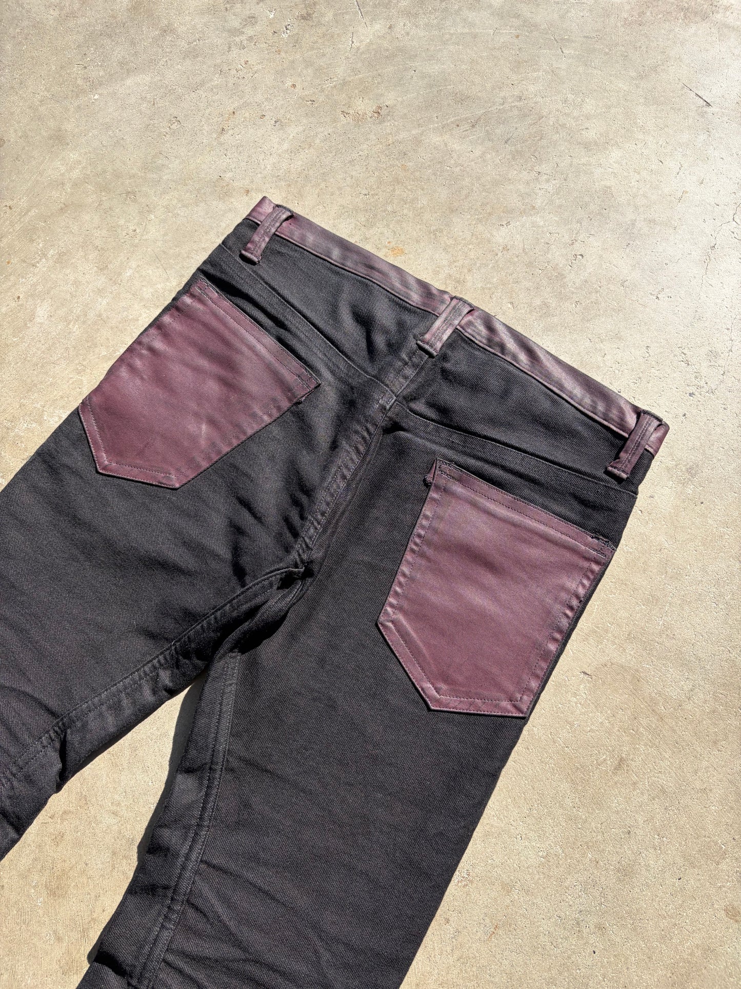 OxBlood Waxed Denim