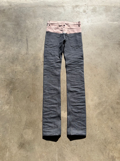 Spilt Roze Denim