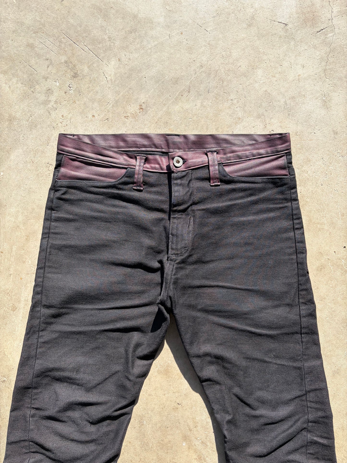 OxBlood Waxed Denim