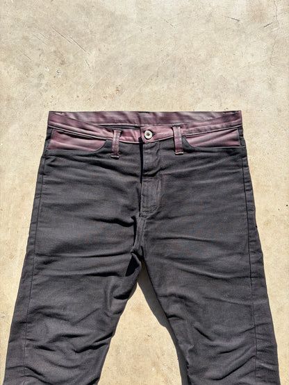 OxBlood Waxed Denim
