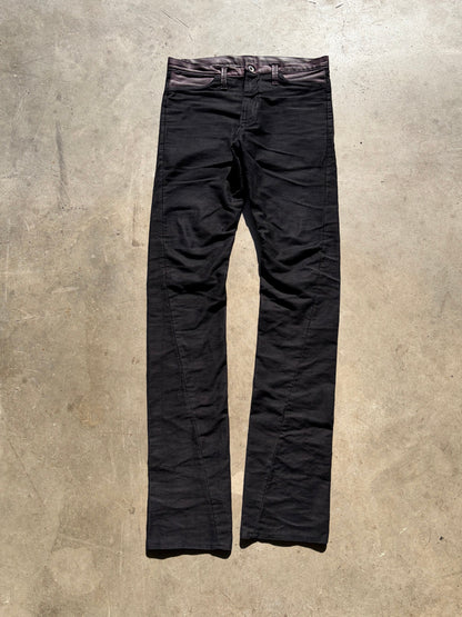 OxBlood Waxed Denim